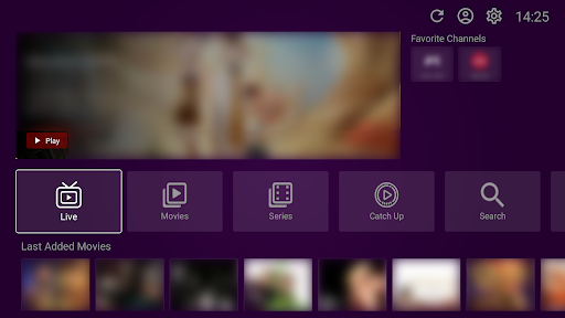 Vu Player Pro IPTV Interface - Live TV, Movies, Series